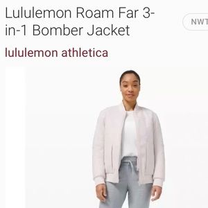Lululemon Roam Far 3-in-1 Bomber Jacket Waterproof Wool